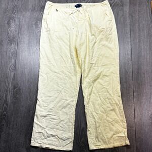 Vintage Polo Ralph Lauren Pants Medium 34 x 29 Embroidered Wide Leg Baggy